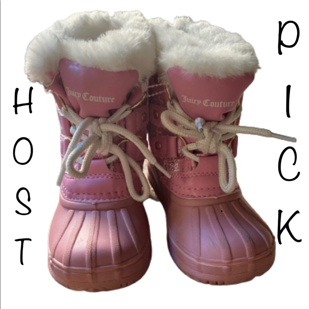 🎉HP🎉 Pink Size 8 Juicy Couture Toddler Girl Snow Boots